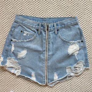 carmar jean skirt
